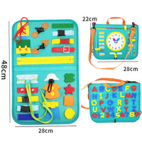 Thumbnail for Mind Kiddo® Busy Board Dressing And Buttoning Learning Toy