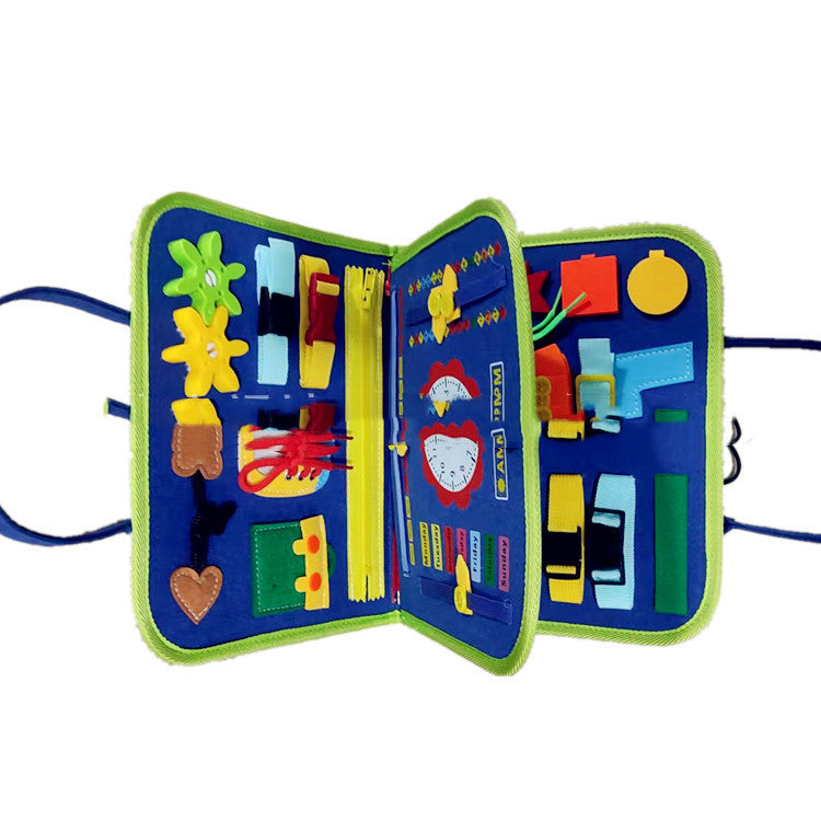 Mind Kiddo® Busy Board Dressing And Buttoning Learning Toy