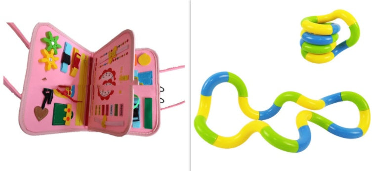 Mind Kiddo® Busy Board Dressing And Buttoning Learning Toy
