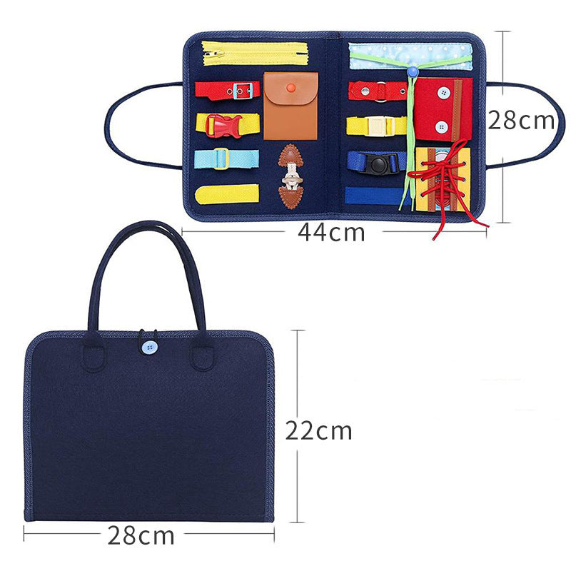 Mind Kiddo® Busy Board Dressing And Buttoning Learning Toy