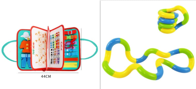 Mind Kiddo® Busy Board Dressing And Buttoning Learning Toy