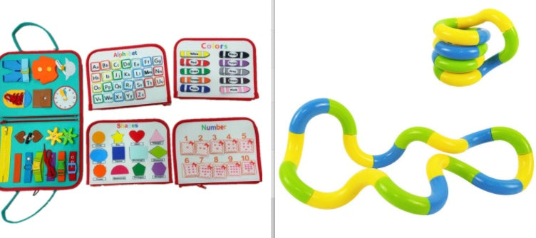 Mind Kiddo® Busy Board Dressing And Buttoning Learning Toy