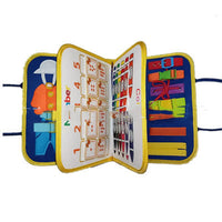 Thumbnail for Mind Kiddo® Busy Board Dressing And Buttoning Learning Toy