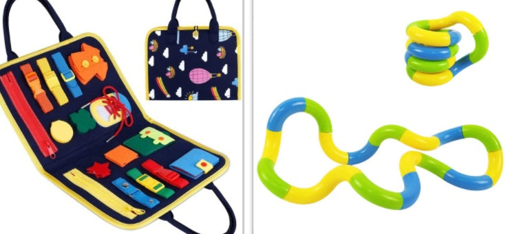 Mind Kiddo® Busy Board Dressing And Buttoning Learning Toy