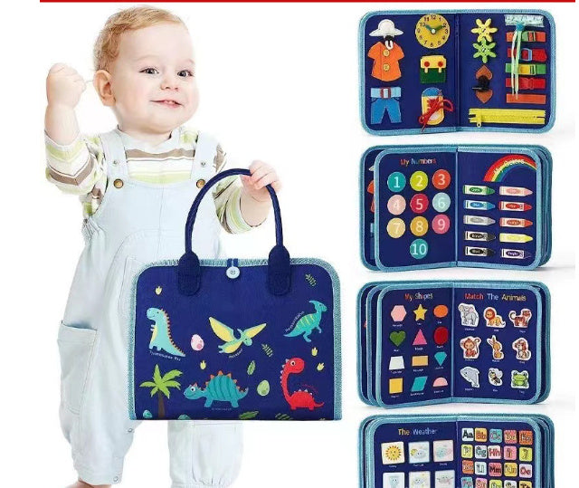 Mind Kiddo® Busy Board Dressing And Buttoning Learning Toy