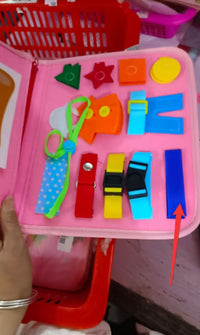 Thumbnail for Mind Kiddo® Busy Board Dressing And Buttoning Learning Toy