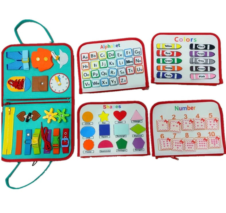 Mind Kiddo® Busy Board Dressing And Buttoning Learning Toy