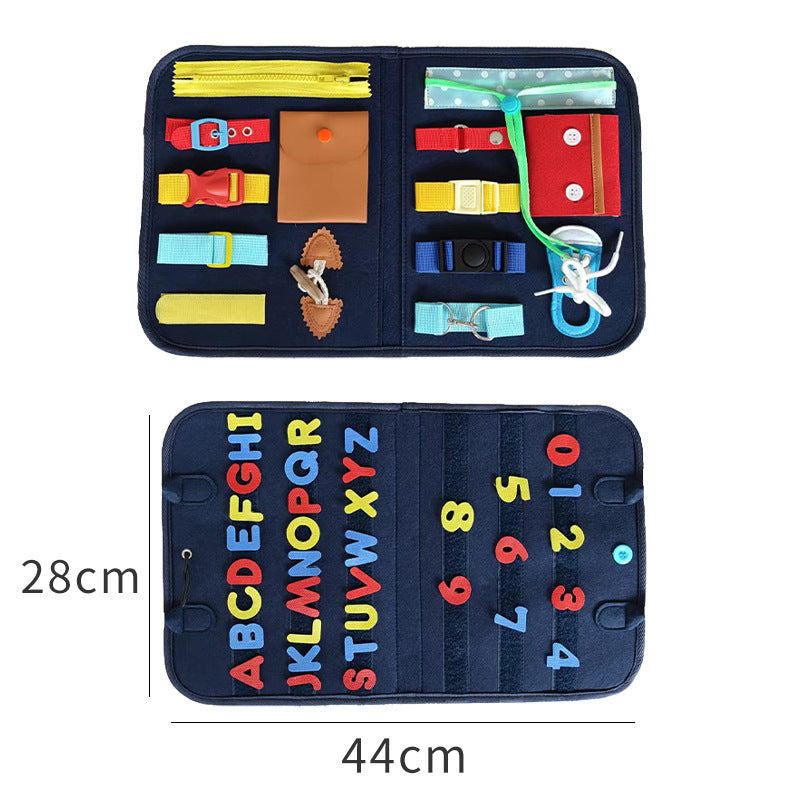 Mind Kiddo® Busy Board Dressing And Buttoning Learning Toy