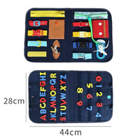 Thumbnail for Mind Kiddo® Busy Board Dressing And Buttoning Learning Toy